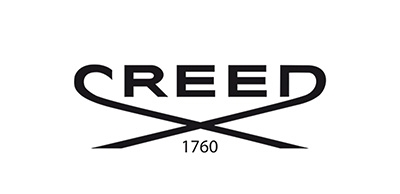 Logo von Creed - mit schwarzem Schriftzug CREED und gekreuzten Linien darunter, mit der Jahreszahl 1760.